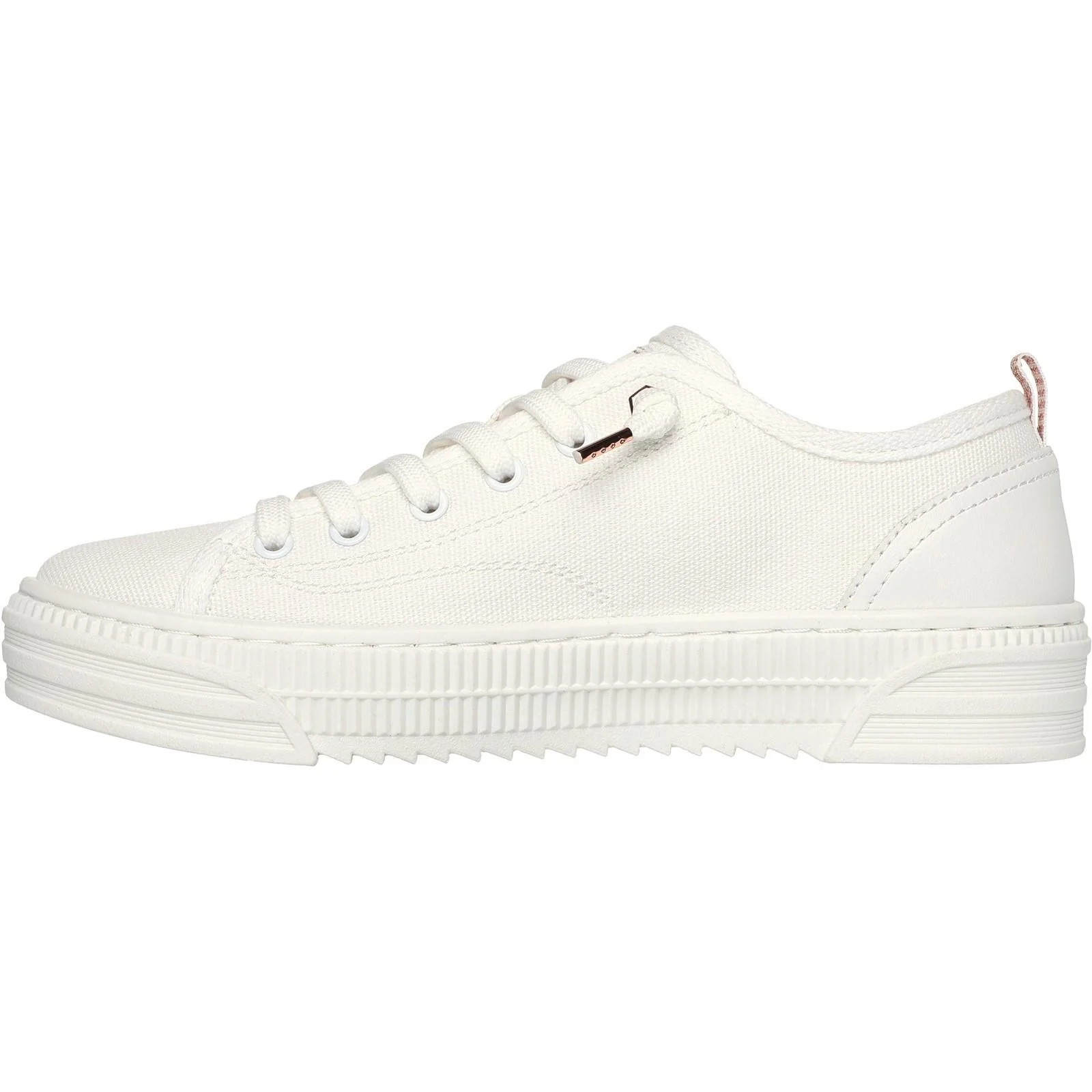 Women's Wide Fit Skechers 114640 Bobs Copa Canvas Shoes - Image 9
