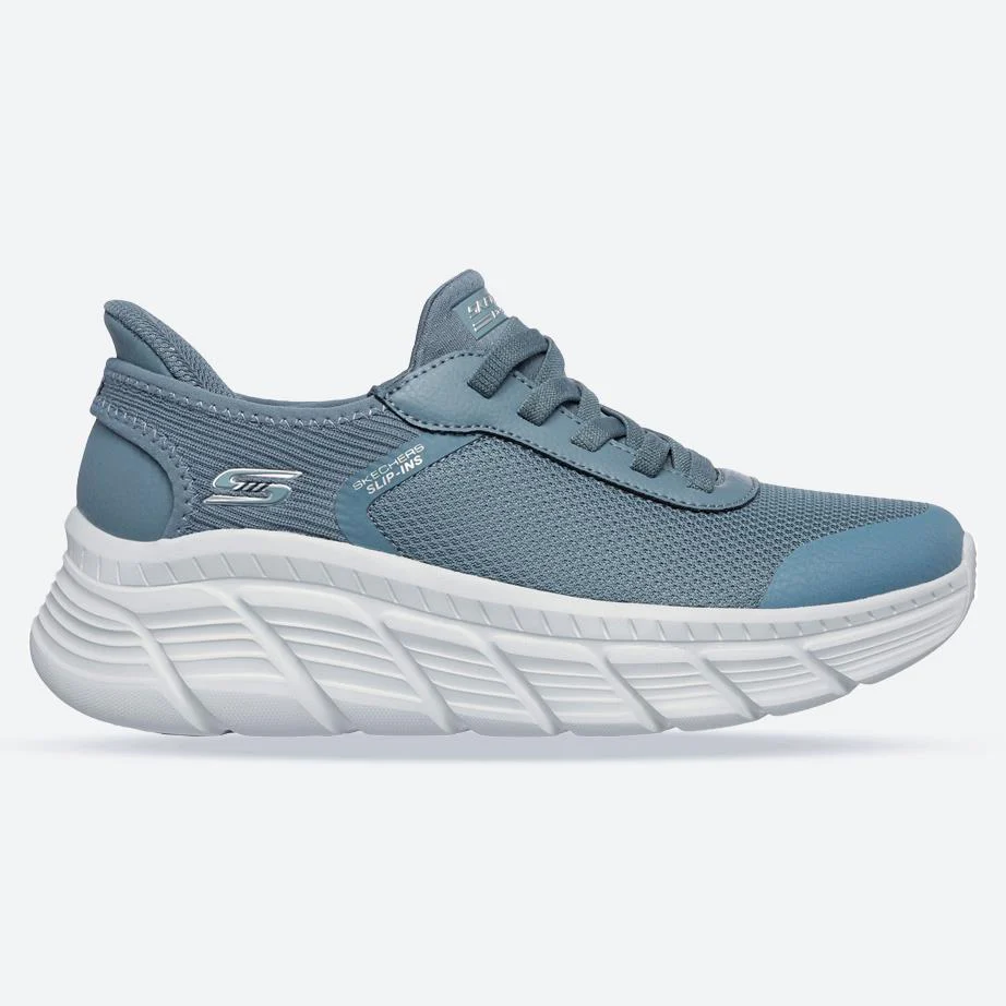 Women's Wide Fit Skechers 117391 Slip-ins Bobs B Flex Hi Linear Force Trainers