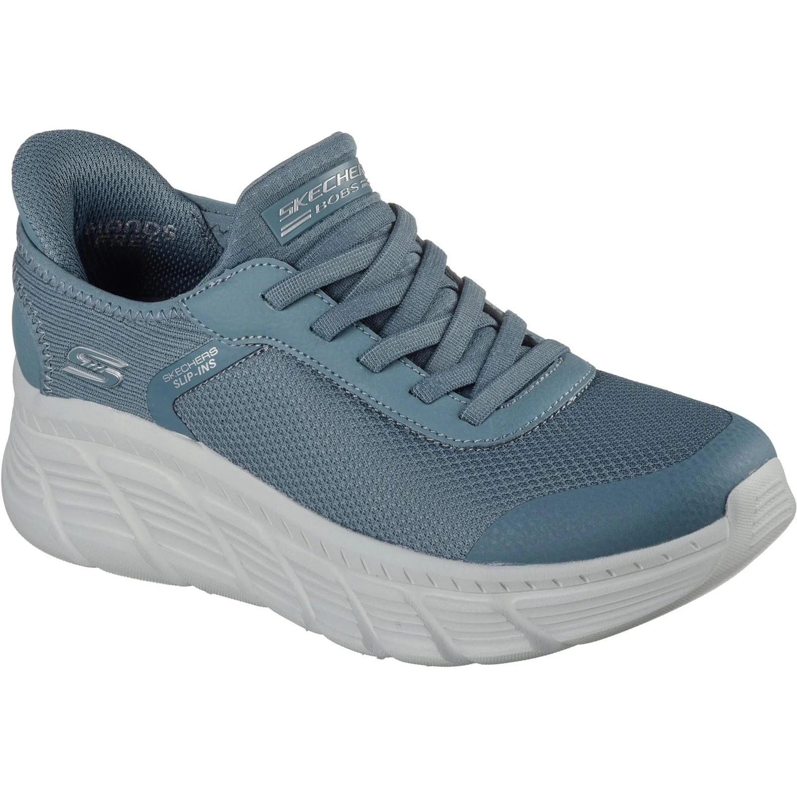 Women's Wide Fit Skechers 117391 Slip-ins Bobs B Flex Hi Linear Force Trainers - Image 3
