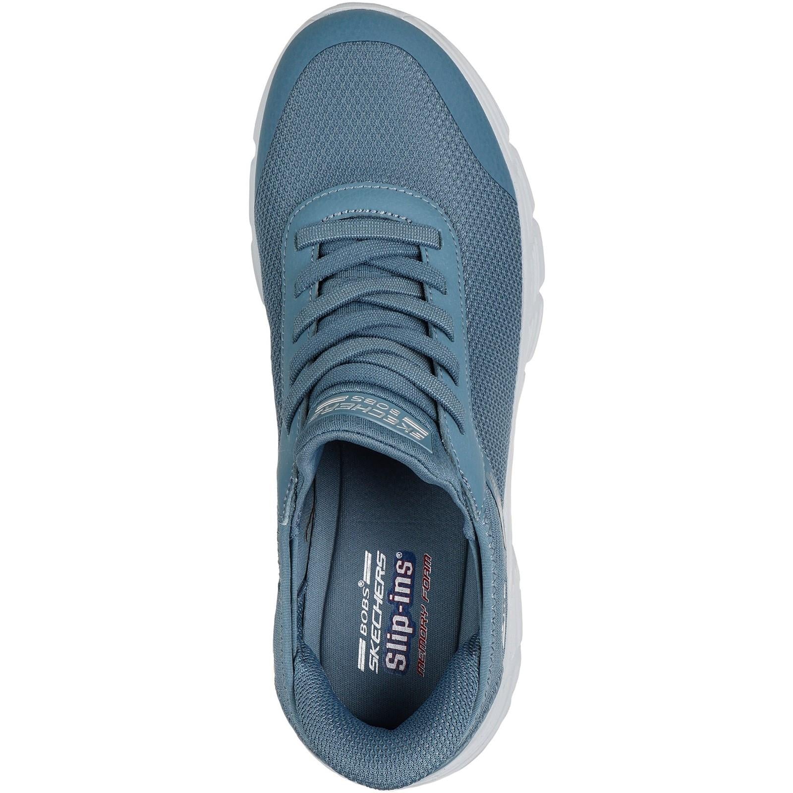 Women's Wide Fit Skechers 117391 Slip-ins Bobs B Flex Hi Linear Force Trainers - Image 5