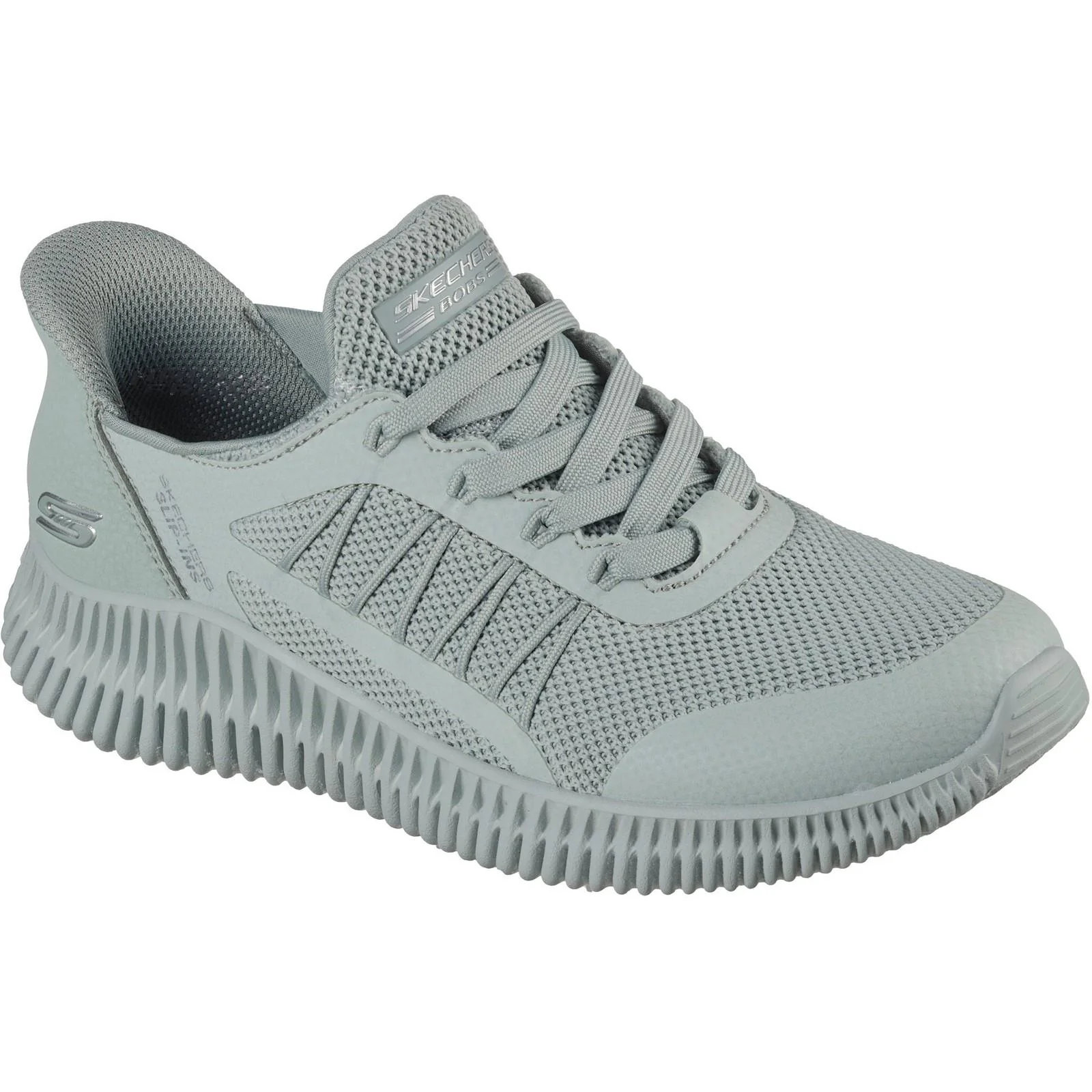 Women's Wide Fit Skechers 117413 Slip-ins Bobs Geo Lite Divine Pace Trainers - Image 3