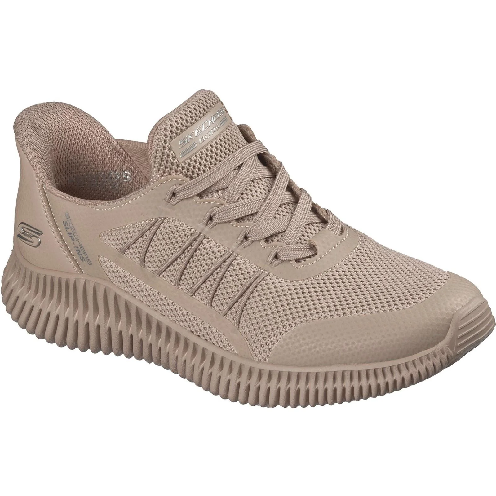 Women's Wide Fit Skechers 117413 Slip-ins Bobs Geo Lite Divine Pace Trainers - Image 8