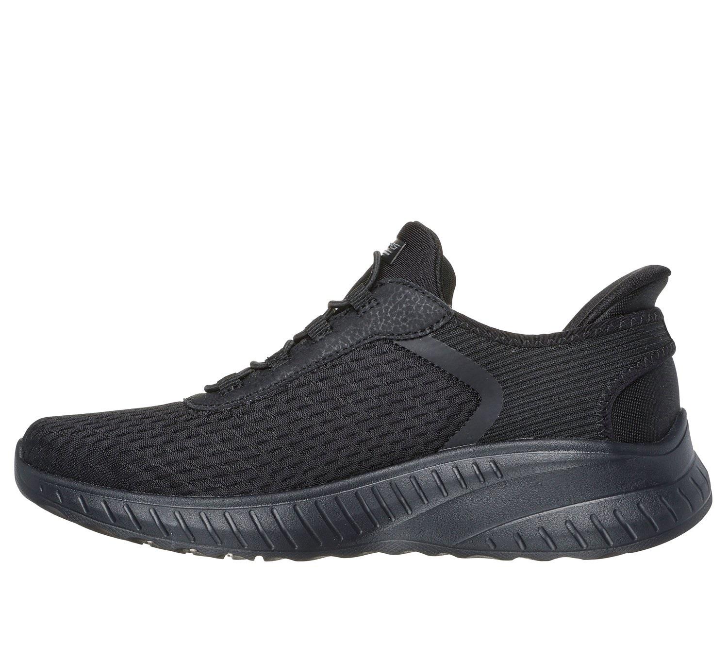 Women's Wide Fit Skechers 117504 Slip-ins Bobs Sport Squad Chaos In Color Trainers - Image 4