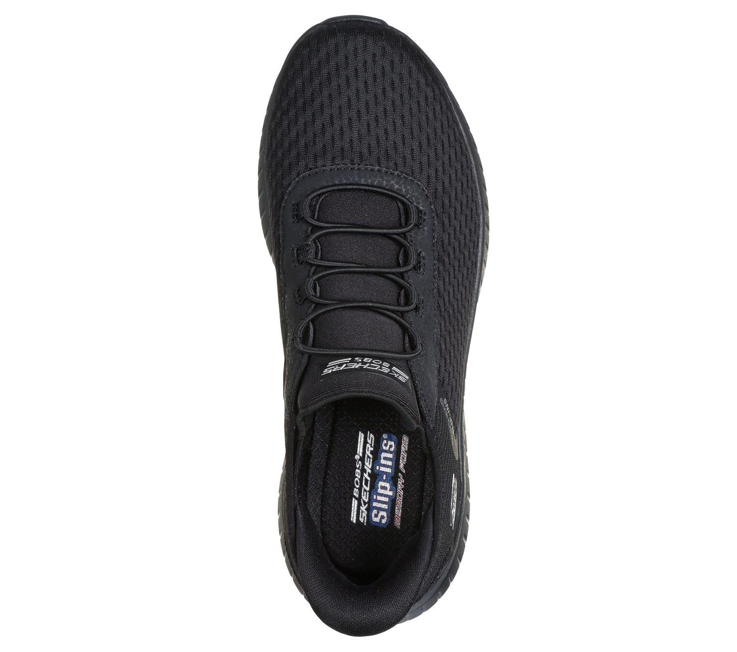 Women's Wide Fit Skechers 117504 Slip-ins Bobs Sport Squad Chaos In Color Trainers - Image 5