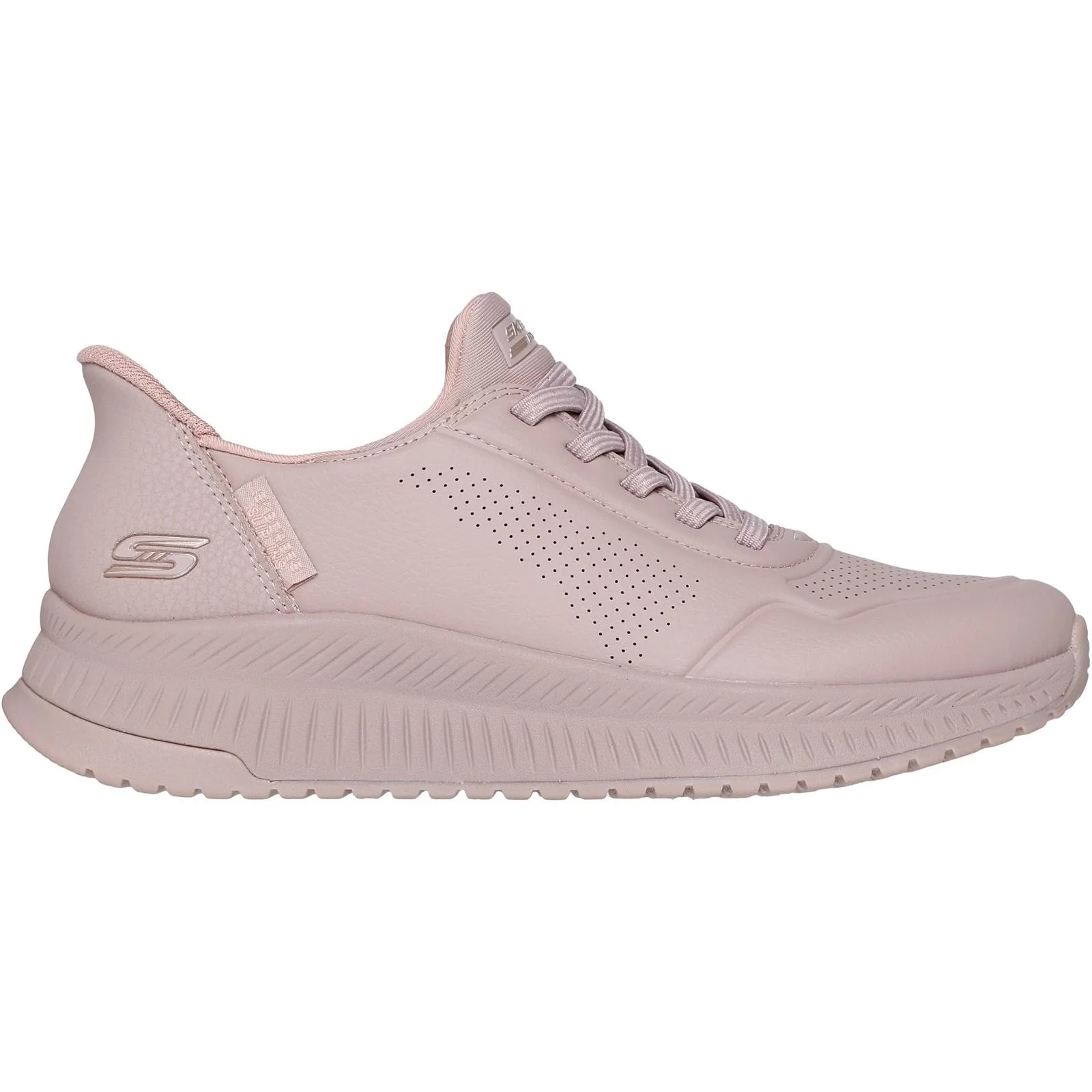 Women's Wide Fit Skechers 117740 Slip-ins Bobs Squad 4 Key Look Trainers - Image 9