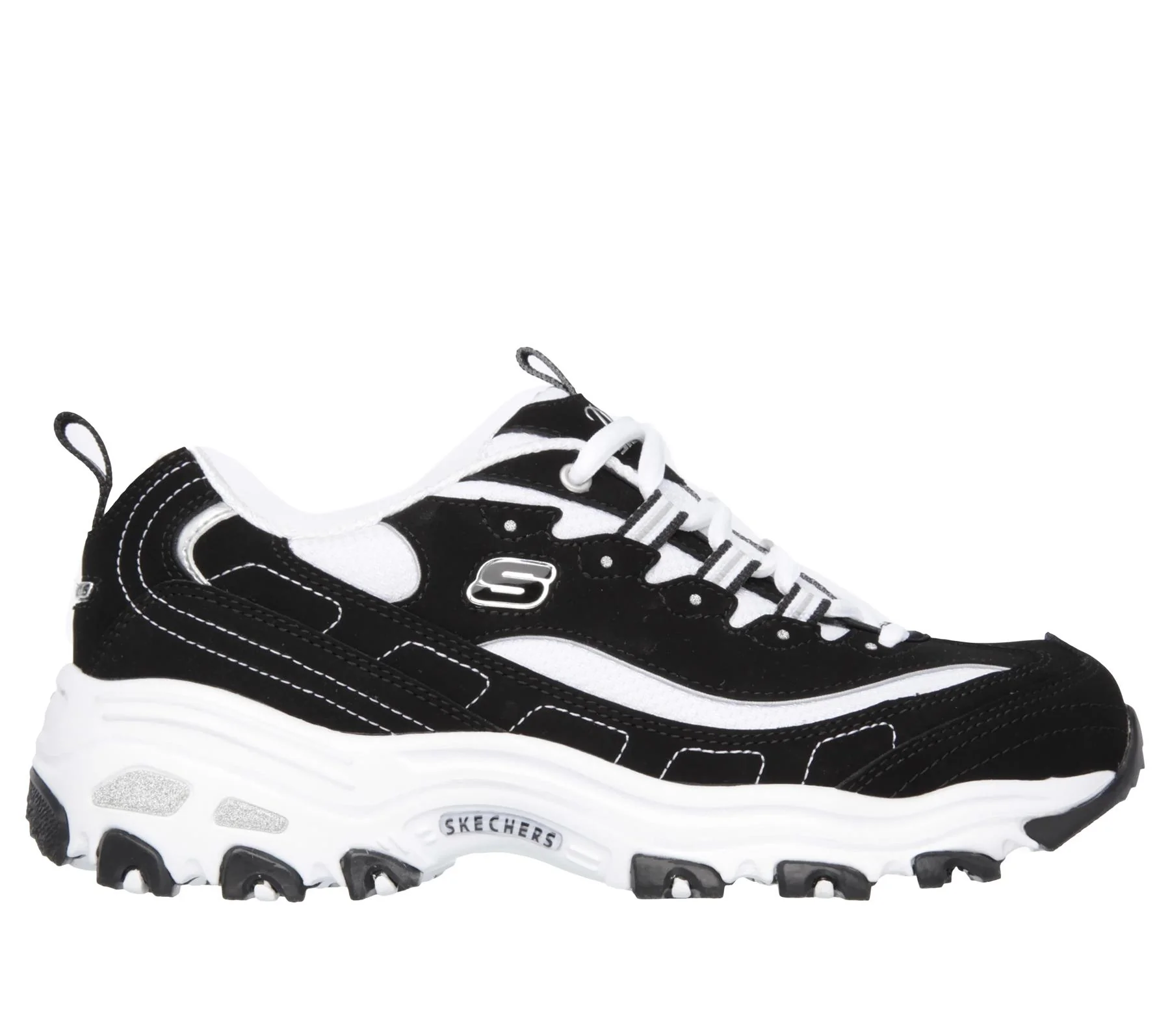 Women's Wide Fit Skechers 11930 D'Lites Biggest Fan Trainers - Image 2
