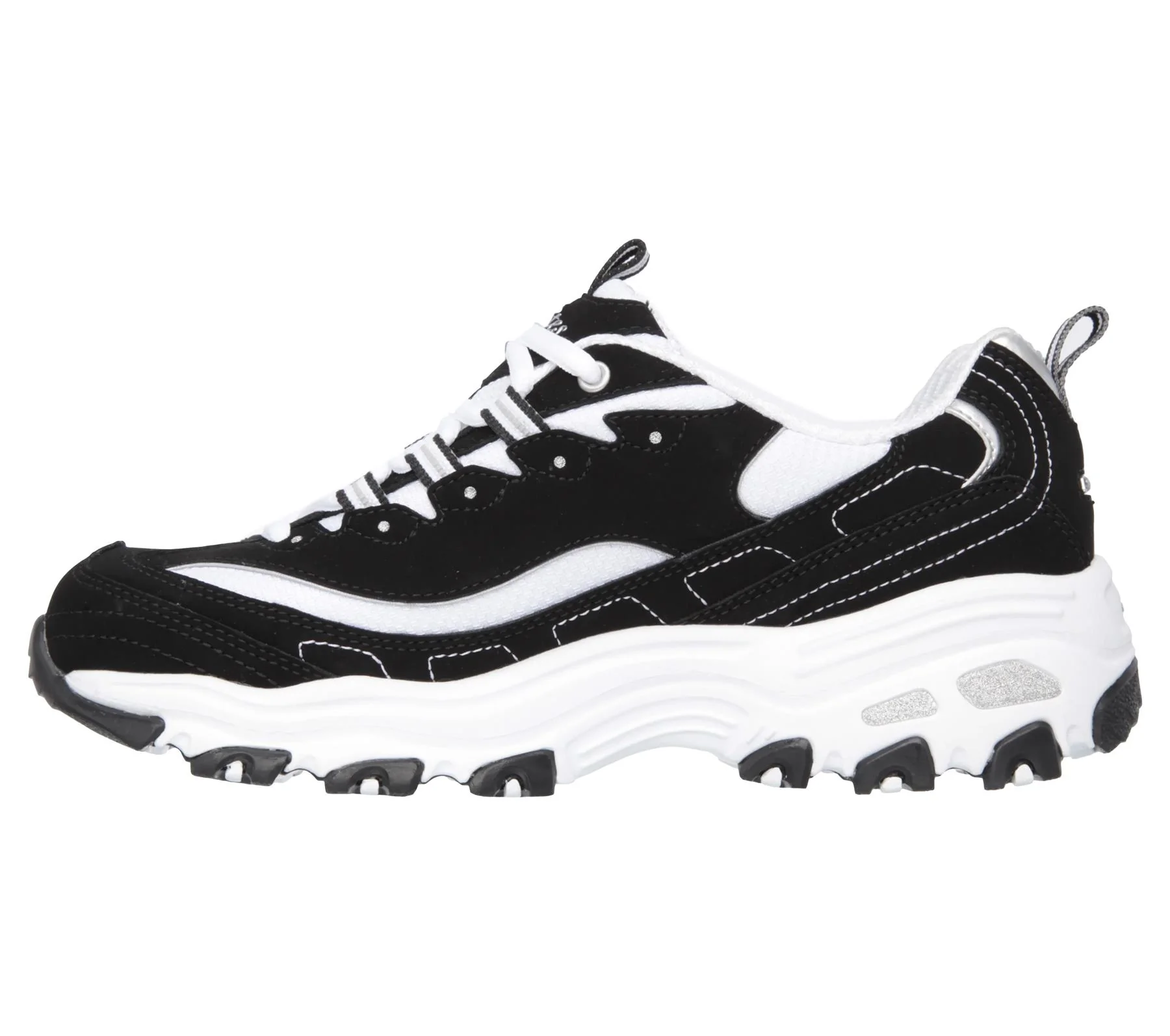 Women's Wide Fit Skechers 11930 D'Lites Biggest Fan Trainers - Image 4