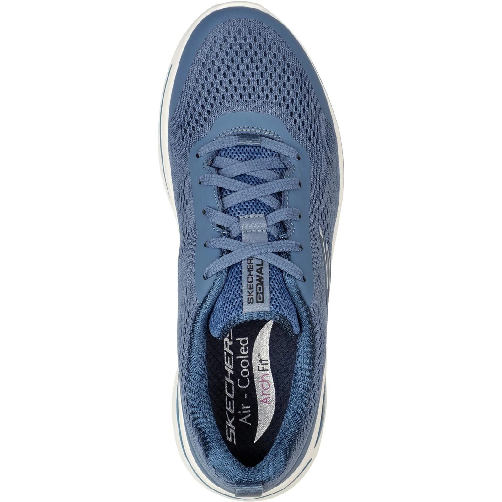 Women's Wide Fit Skechers 124404 Go Walk Arch Fit Motion Breez Trainers - Image 5