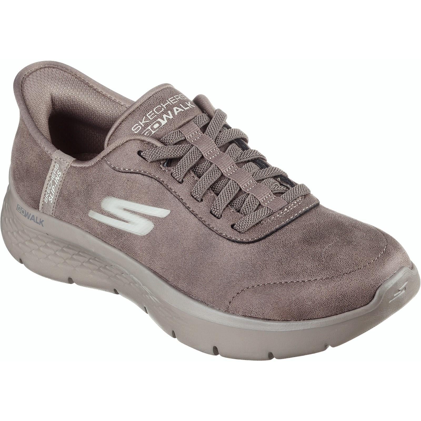 Women's Wide Fit Skechers 124837 Slip-ins Go Walk Flex Mali Trainers - Image 10