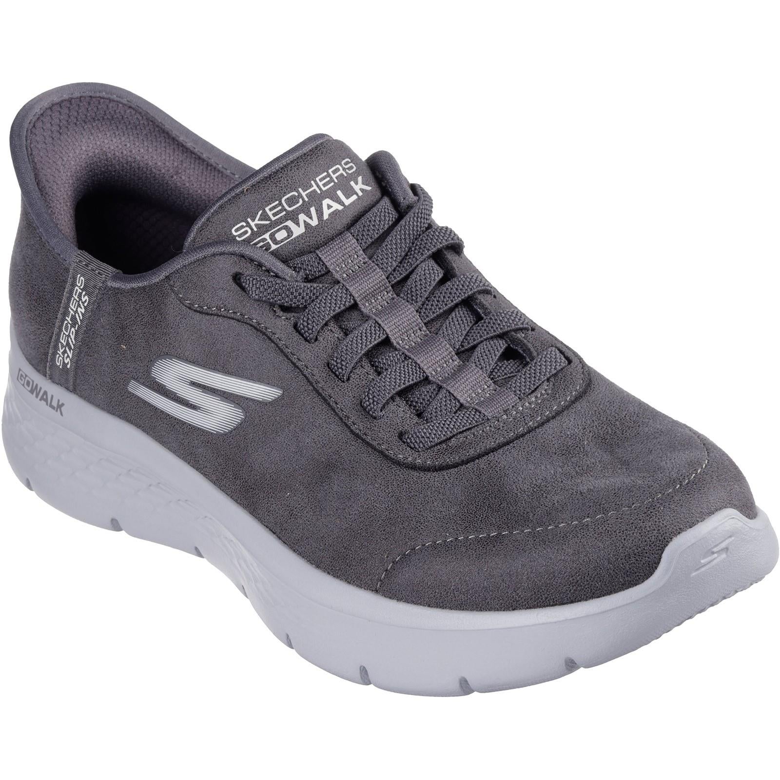 Women's Wide Fit Skechers 124837 Slip-ins Go Walk Flex Mali Trainers - Image 7