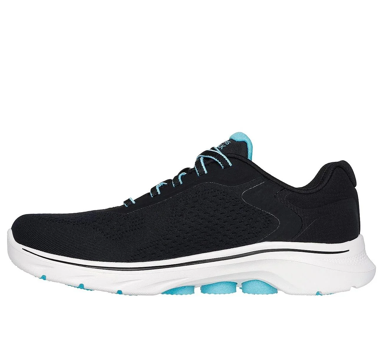 Women's Wide Fit Skechers 125215 Go Walk 7 Cosmic Waves Trainers - Image 4
