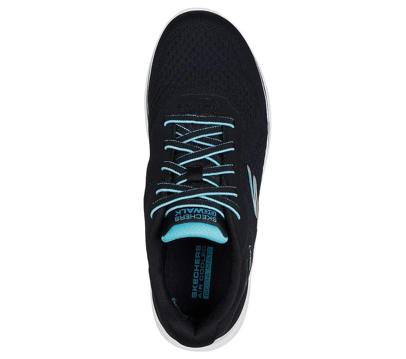 Women's Wide Fit Skechers 125215 Go Walk 7 Cosmic Waves Trainers - Image 5