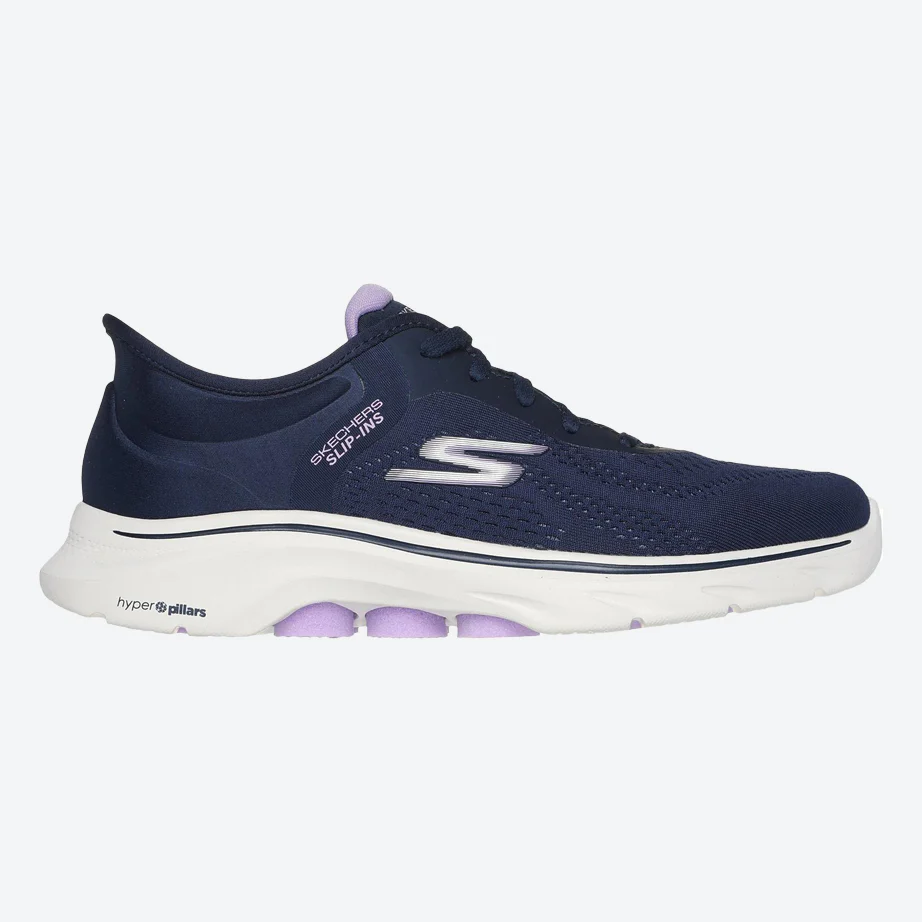 Women's Wide Fit Skechers 125233 Slip-ins Go Walk 7 Valin Trainers - Image 7