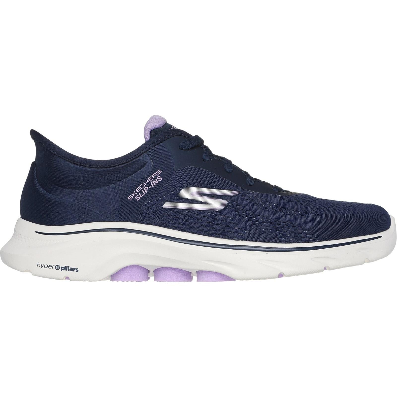 Women's Wide Fit Skechers 125233 Slip-ins Go Walk 7 Valin Trainers - Image 8