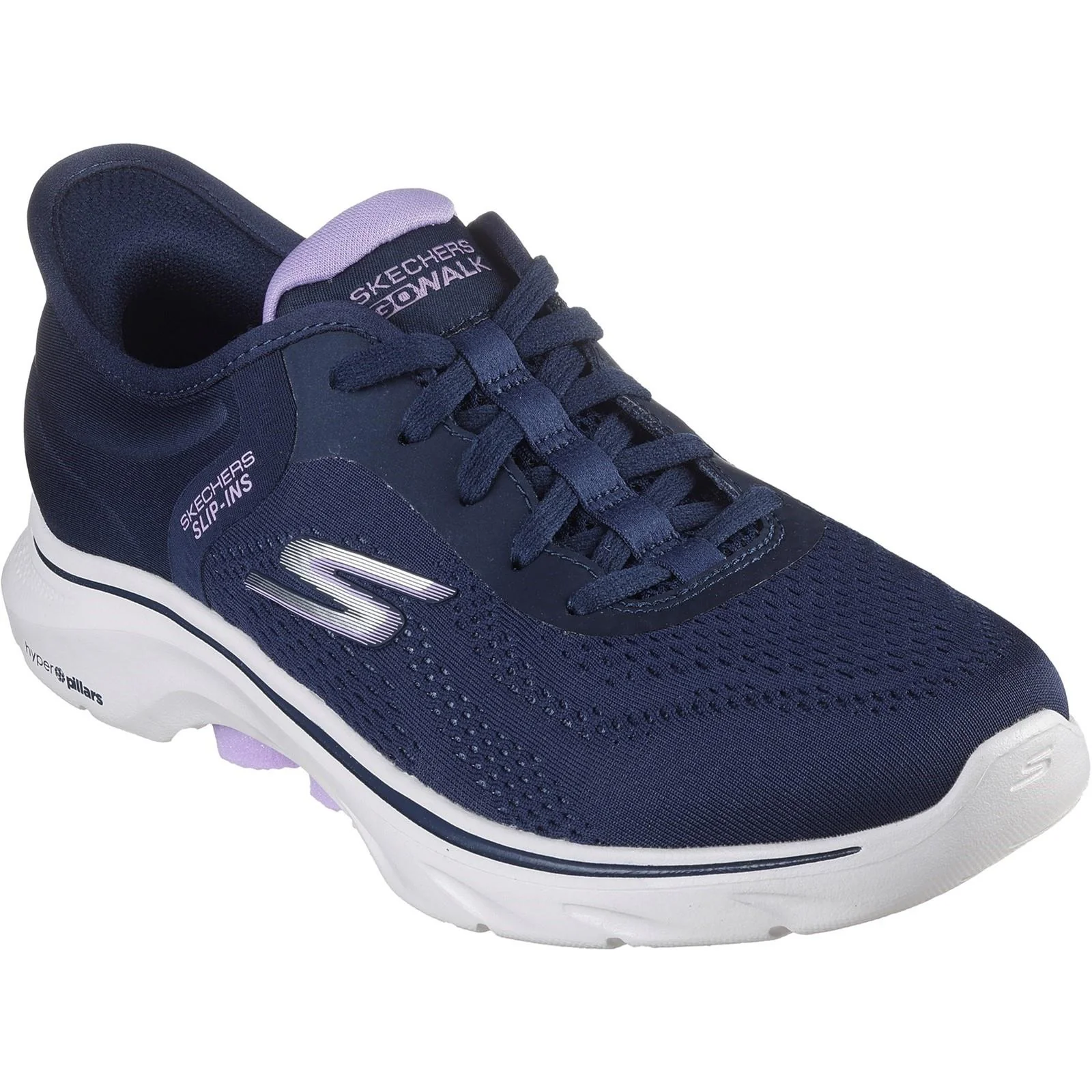 Women's Wide Fit Skechers 125233 Slip-ins Go Walk 7 Valin Trainers - Image 9
