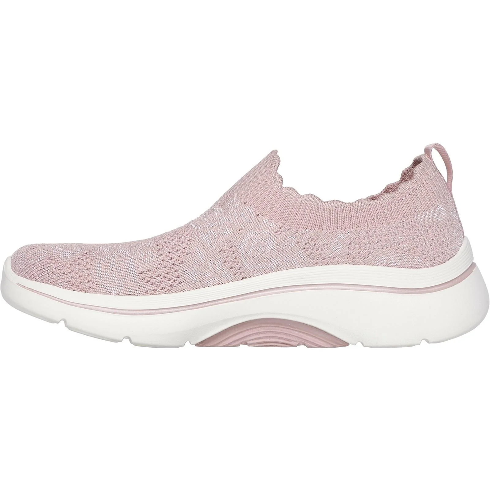 Women's Wide Fit Skechers 125329 Go Walk Arch Fit 2.0 Rosa Linda Trainers - Image 4