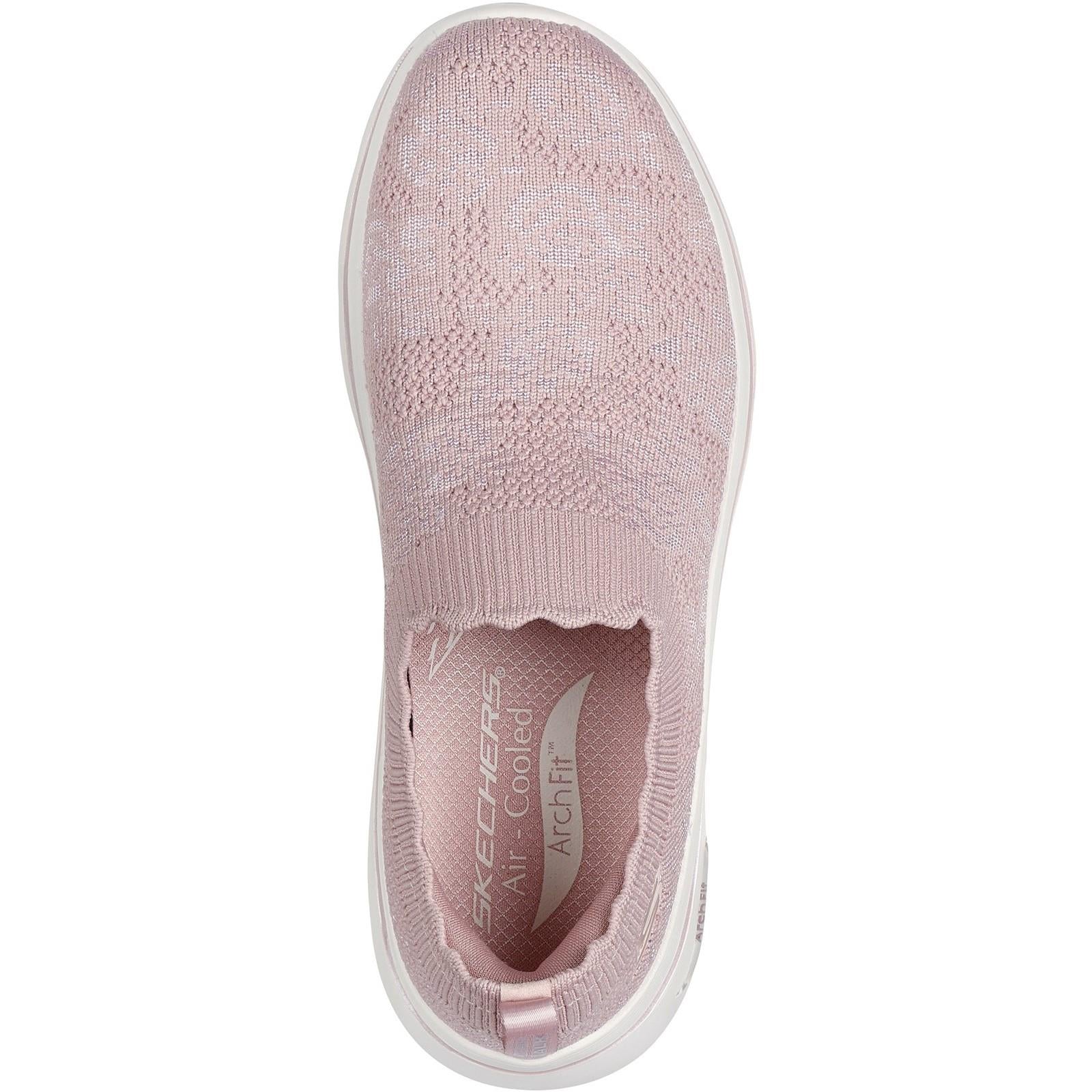 Women's Wide Fit Skechers 125329 Go Walk Arch Fit 2.0 Rosa Linda Trainers - Image 5