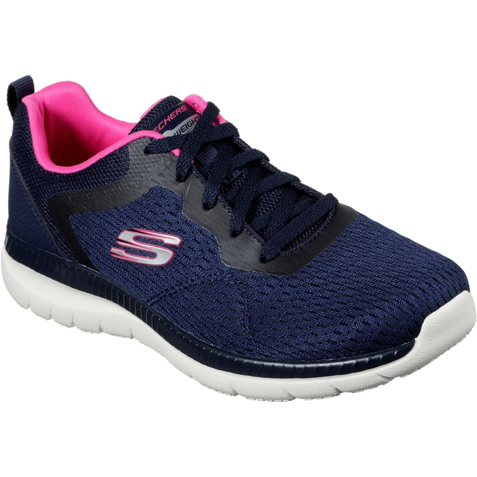 Women's Wide Fit Skechers 12607 Bountiful Quick Path Trainers - Image 6