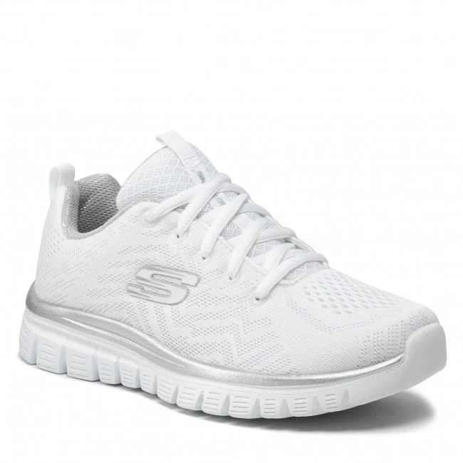 Womens Wide Fit Skechers 12615 Walking Trainers - Image 10