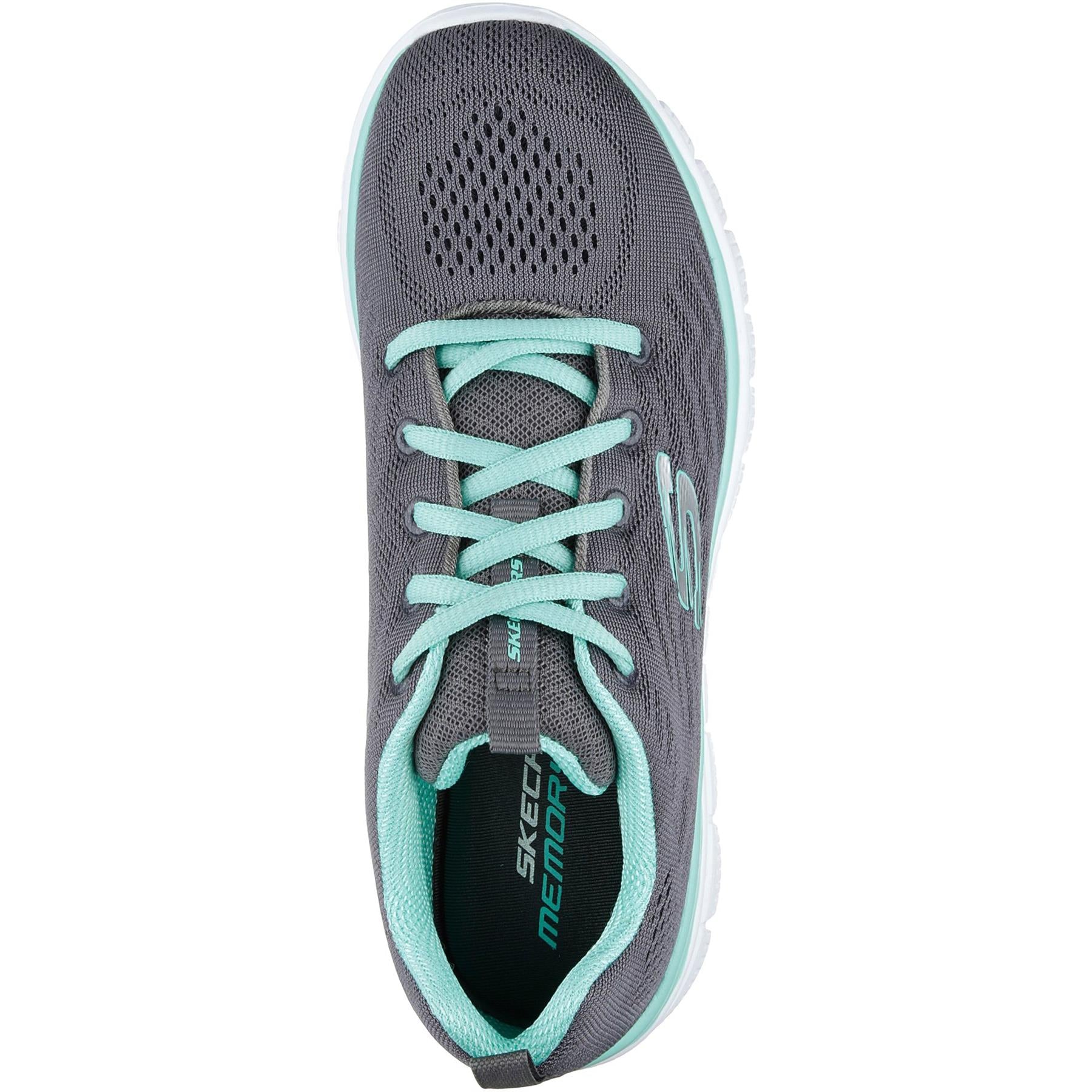 Womens Wide Fit Skechers 12615 Walking Trainers - Image 6