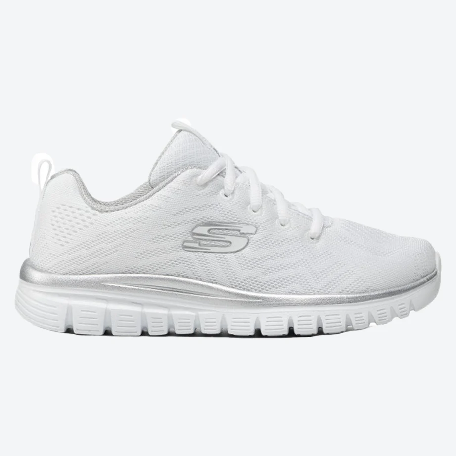 Womens Wide Fit Skechers 12615 Walking Trainers - Image 8