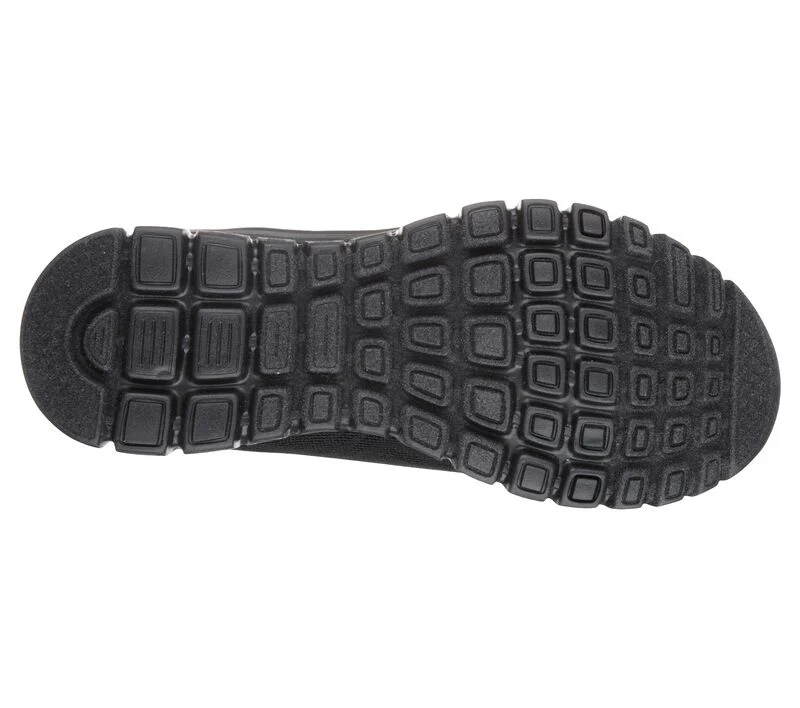 Womens Wide Fit Skechers 12615 Walking Trainers - Black - Image 6
