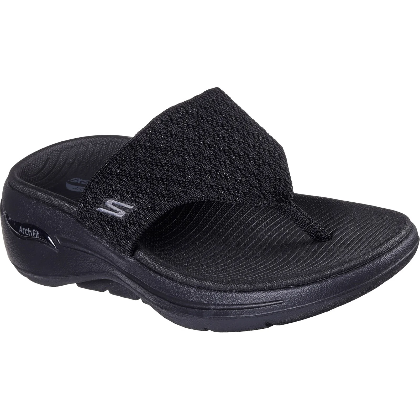 Women's Wide Fit Skechers 140803 Go Walk Arch Fit Sandals - Image 3
