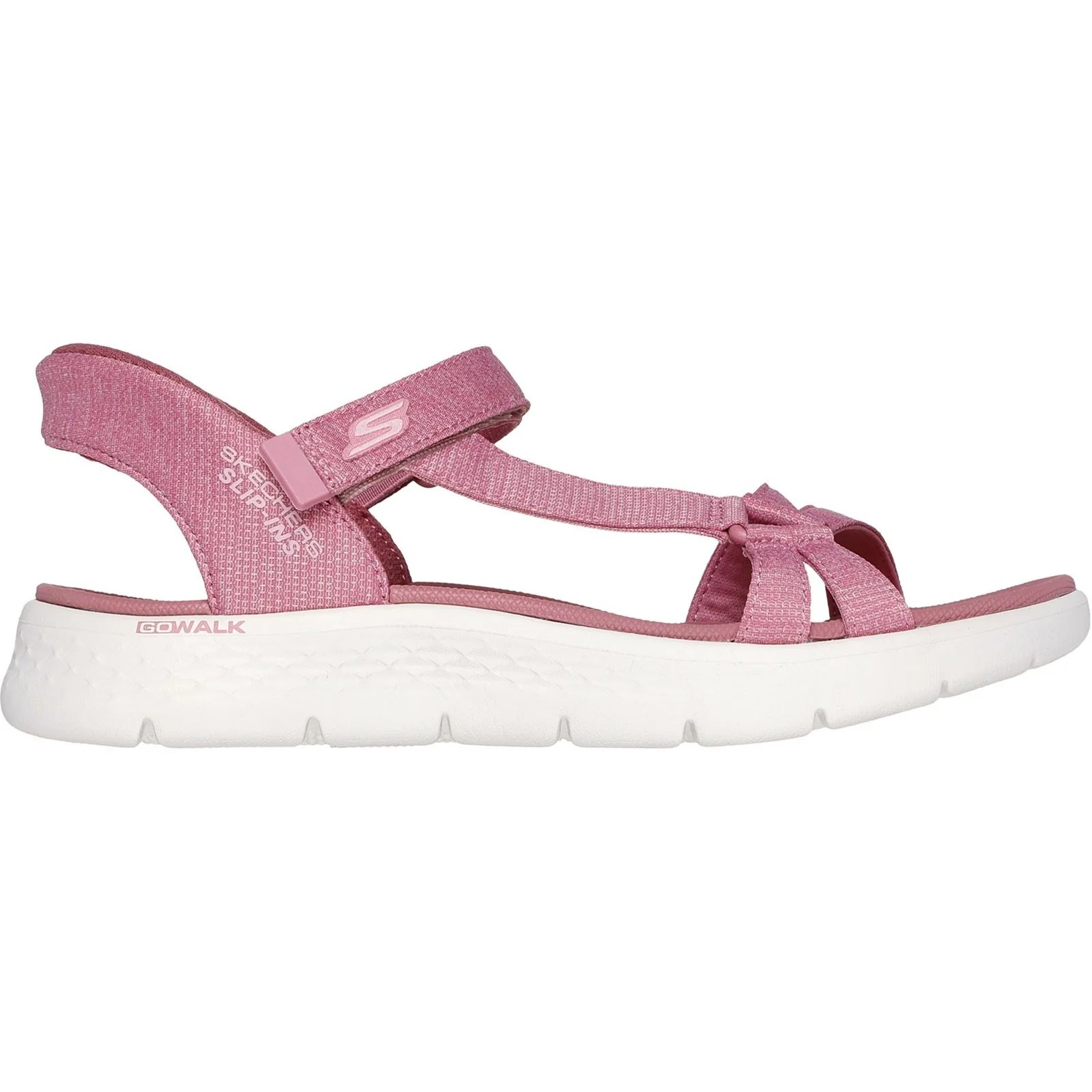 Women's Wide Fit Skechers 141481 Slip-ins Go Walk Flex Illuminate Sandals - Image 2