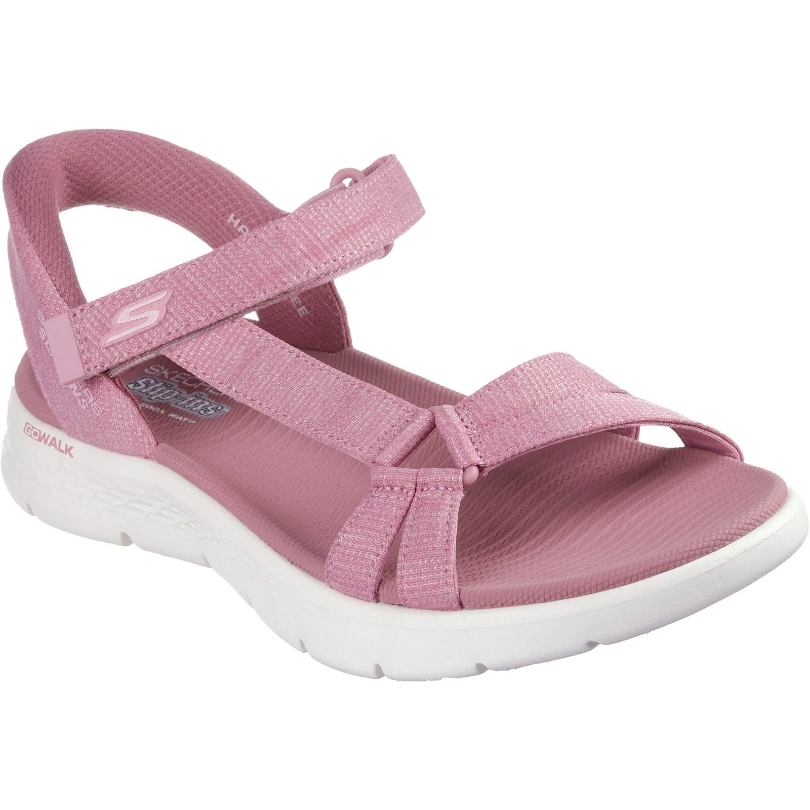 Women's Wide Fit Skechers 141481 Slip-ins Go Walk Flex Illuminate Sandals - Image 3