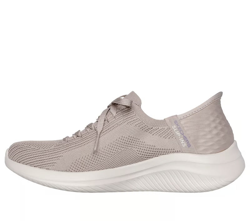 Women's Wide Fit Skechers 149710 Slip-ins Ultra Flex 3.0 Brilliant Trainers - Taupe - Image 4