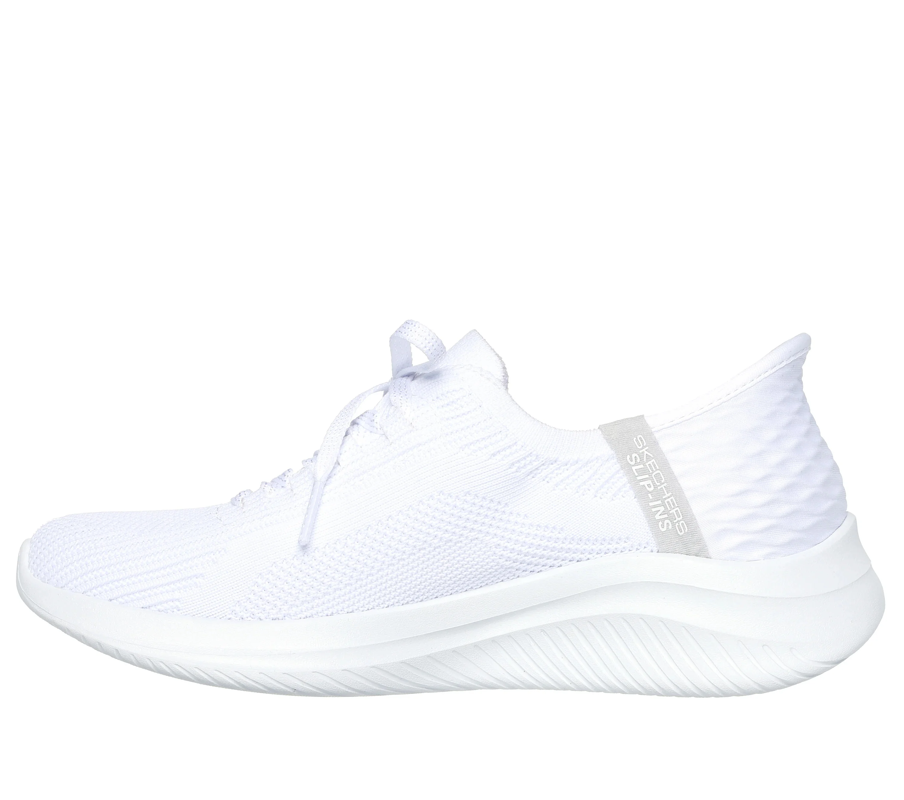 Women's Wide Fit Skechers 149710W Slip-ins Ultra Flex 3.0 Brilliant Trainers - White - Image 4