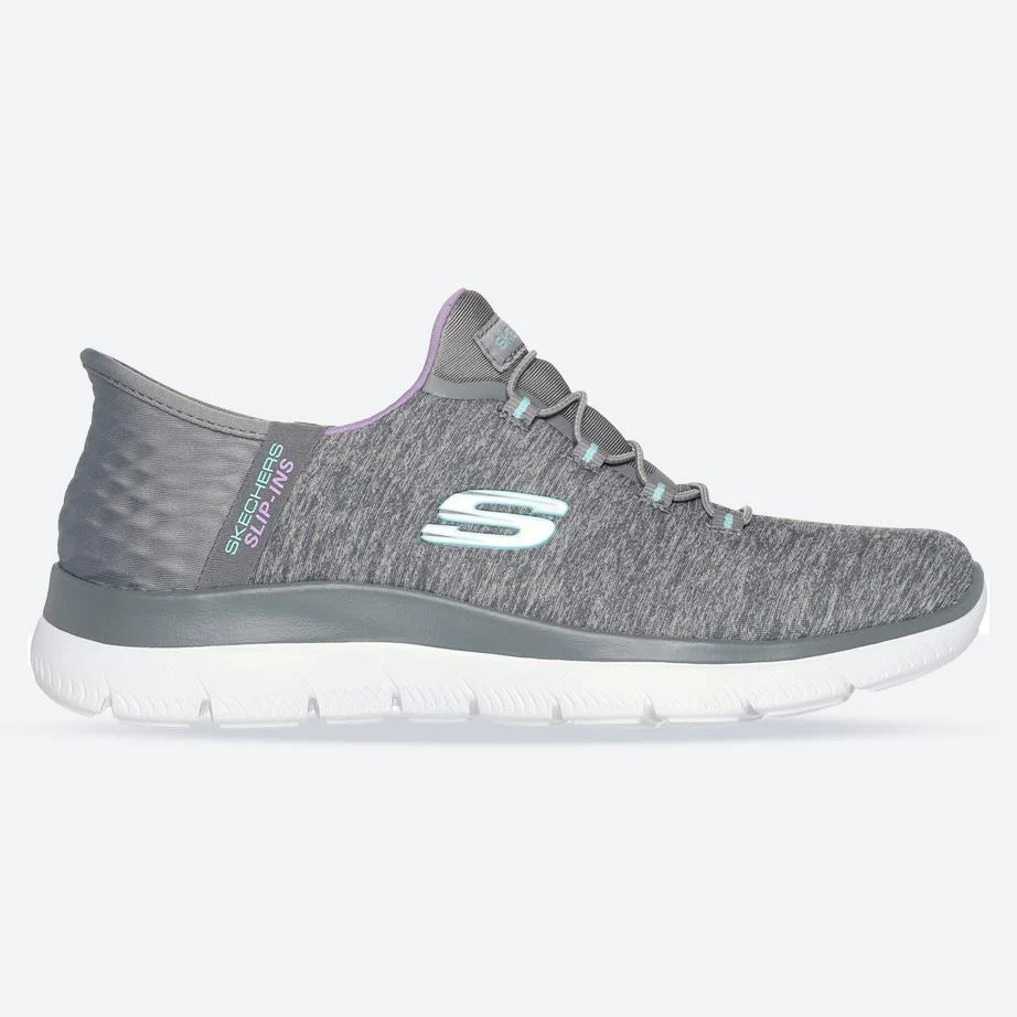 Women's Wide Fit Skechers 149937 Slip-ins Summits Dazzling Trainers