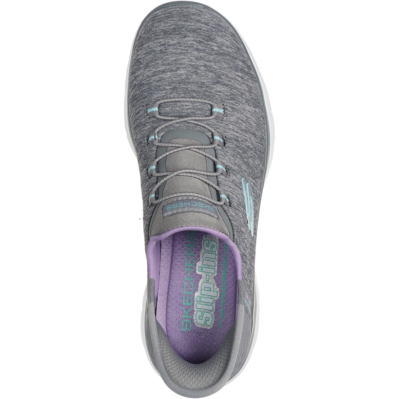 Women's Wide Fit Skechers 149937 Slip-ins Summits Dazzling Trainers - Image 5