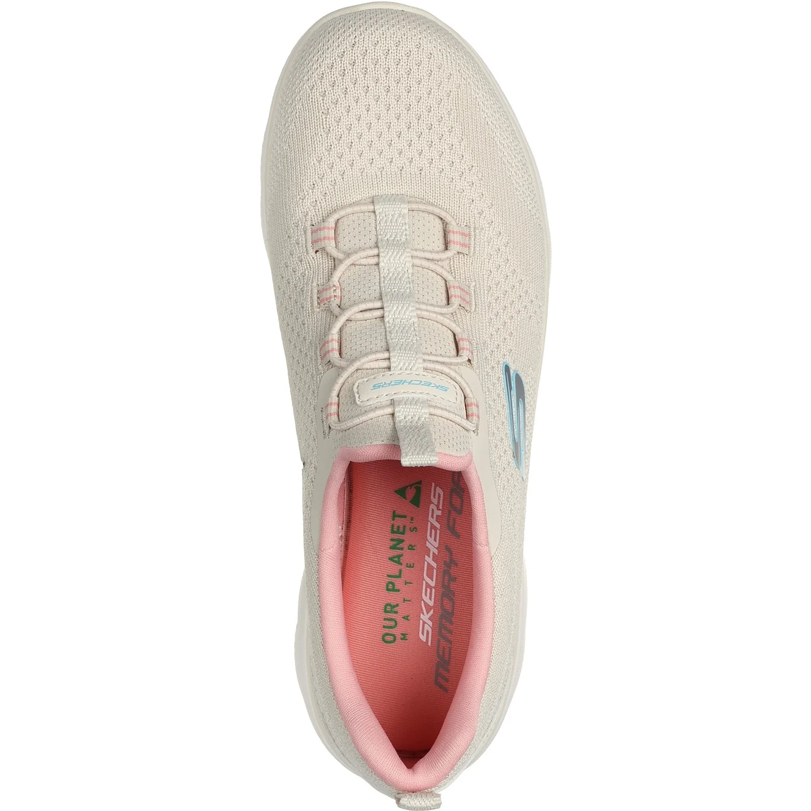 Women's Wide Fit Skechers 150120 Summits New Nature Trainers - Image 14