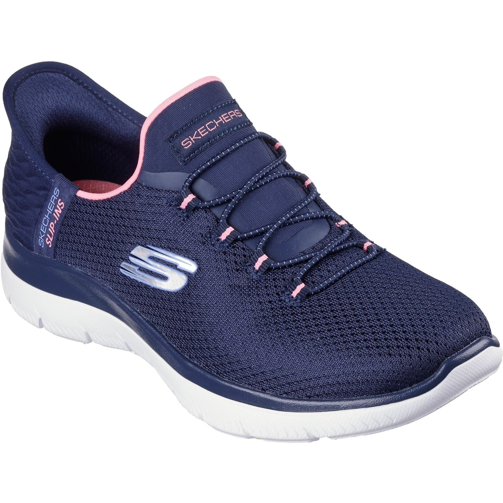 Women's Wide Fit Skechers 150123 Slip-ins Summits Diamond Dream Trainer - Image 3
