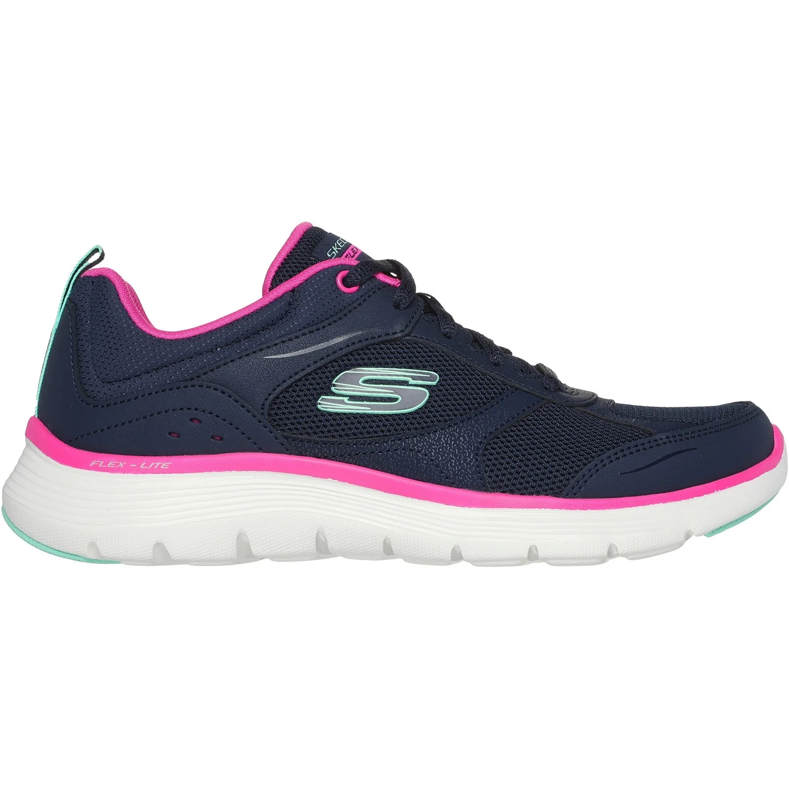 Womens Wide Fit Skechers 150202 Flex Appeal 5.0 Fresh Touch Trainers - Image 2