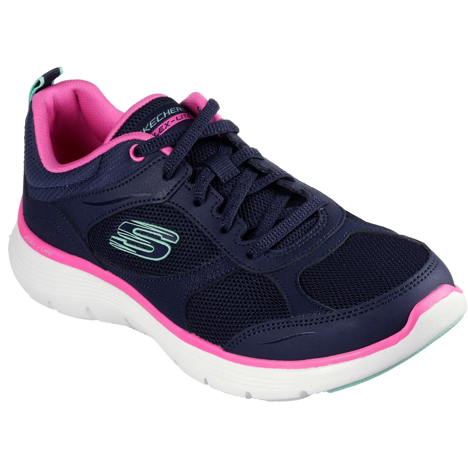 Womens Wide Fit Skechers 150202 Flex Appeal 5.0 Fresh Touch Trainers - Image 3