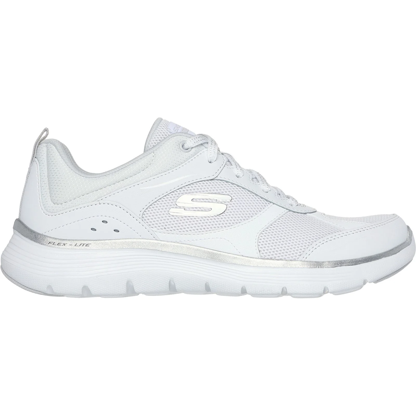 Womens Wide Fit Skechers 150202 Flex Appeal 5.0 Fresh Touch Trainers - Image 7