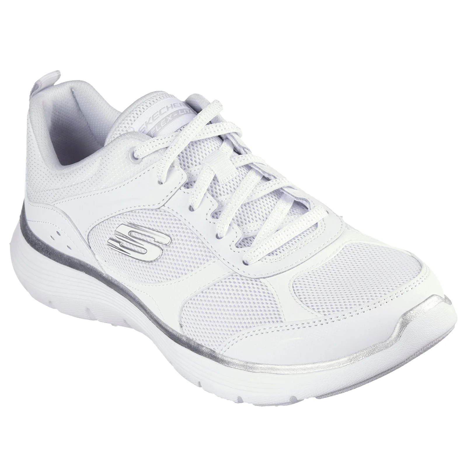 Womens Wide Fit Skechers 150202 Flex Appeal 5.0 Fresh Touch Trainers - Image 8
