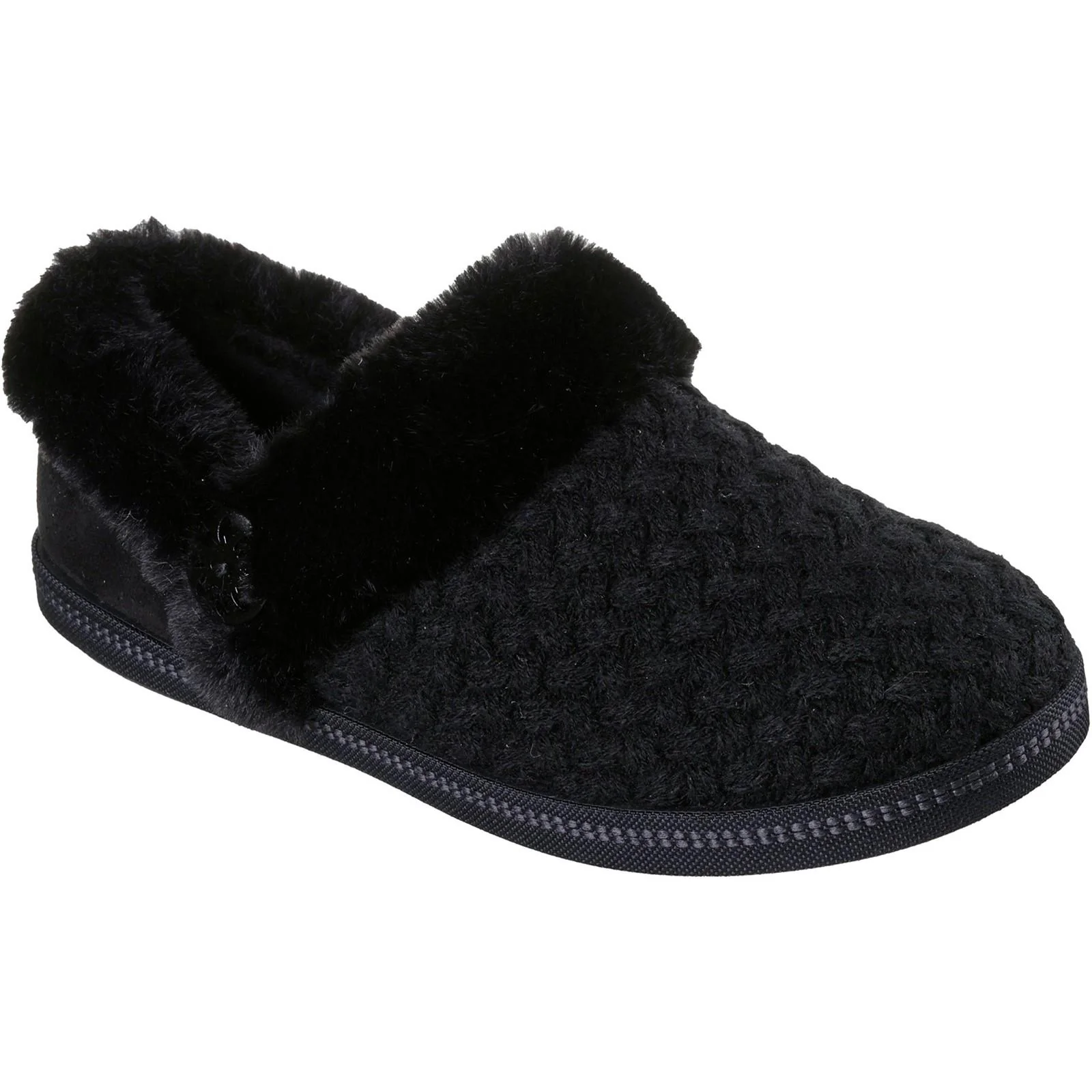 Women's Wide Fit Skechers 169041 Cozy Campfire Frosty Promise Slippers - Image 3