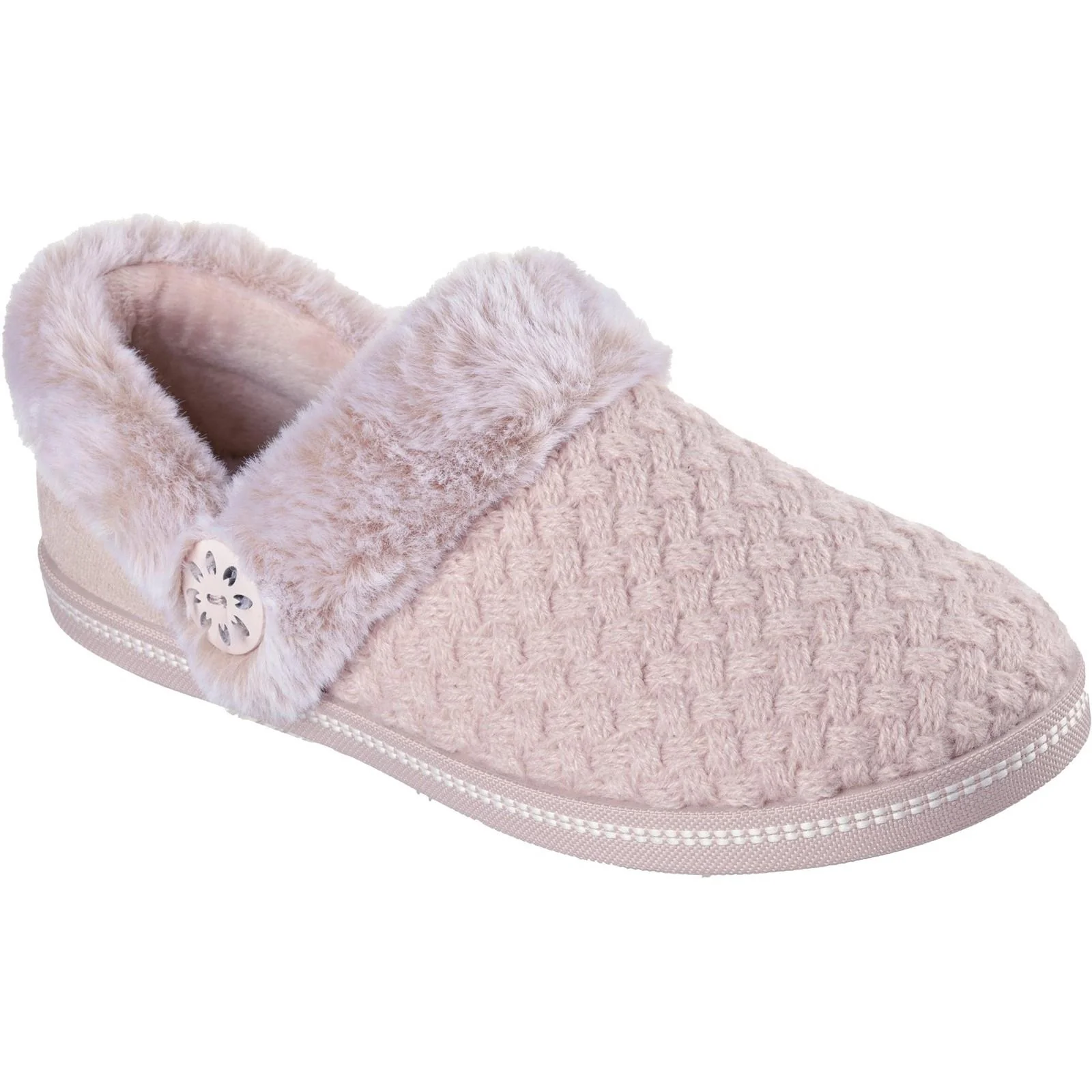 Women's Wide Fit Skechers 169041 Cozy Campfire Frosty Promise Slippers - Image 6