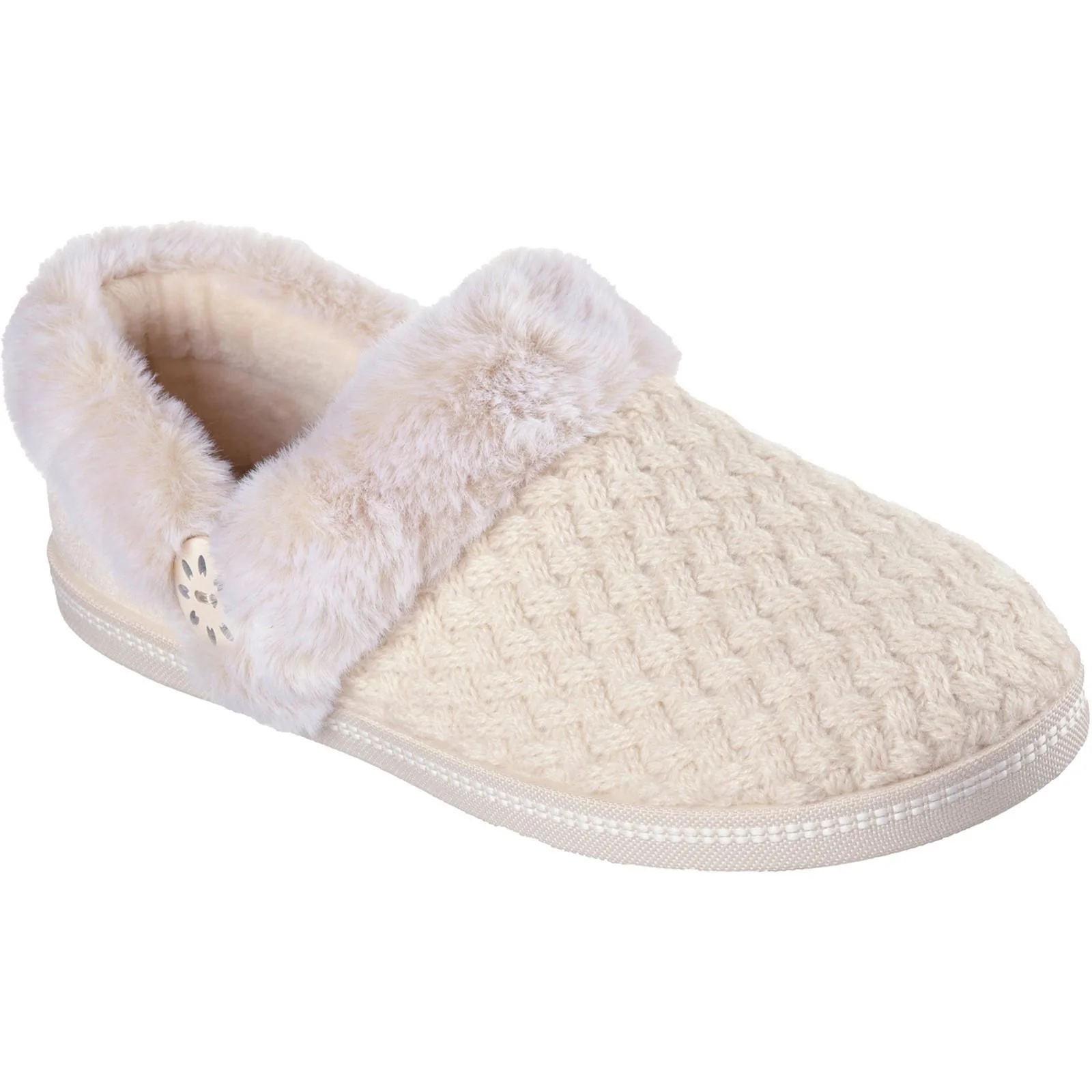 Women's Wide Fit Skechers 169041 Cozy Campfire Frosty Promise Slippers - Image 9