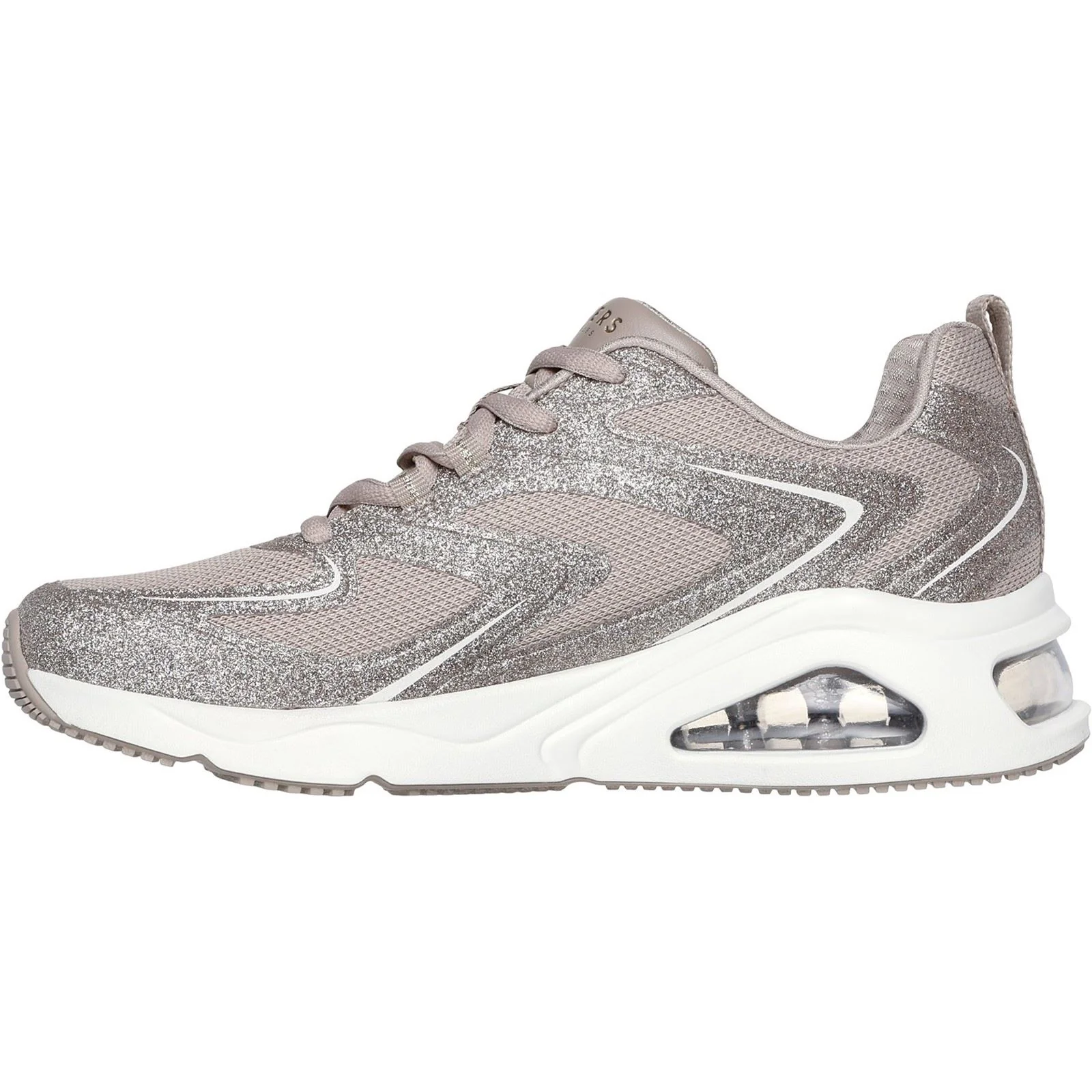 Women's Wide Fit Skechers 177411 Tres-Air Uno Glit Airy Trainers - Image 10