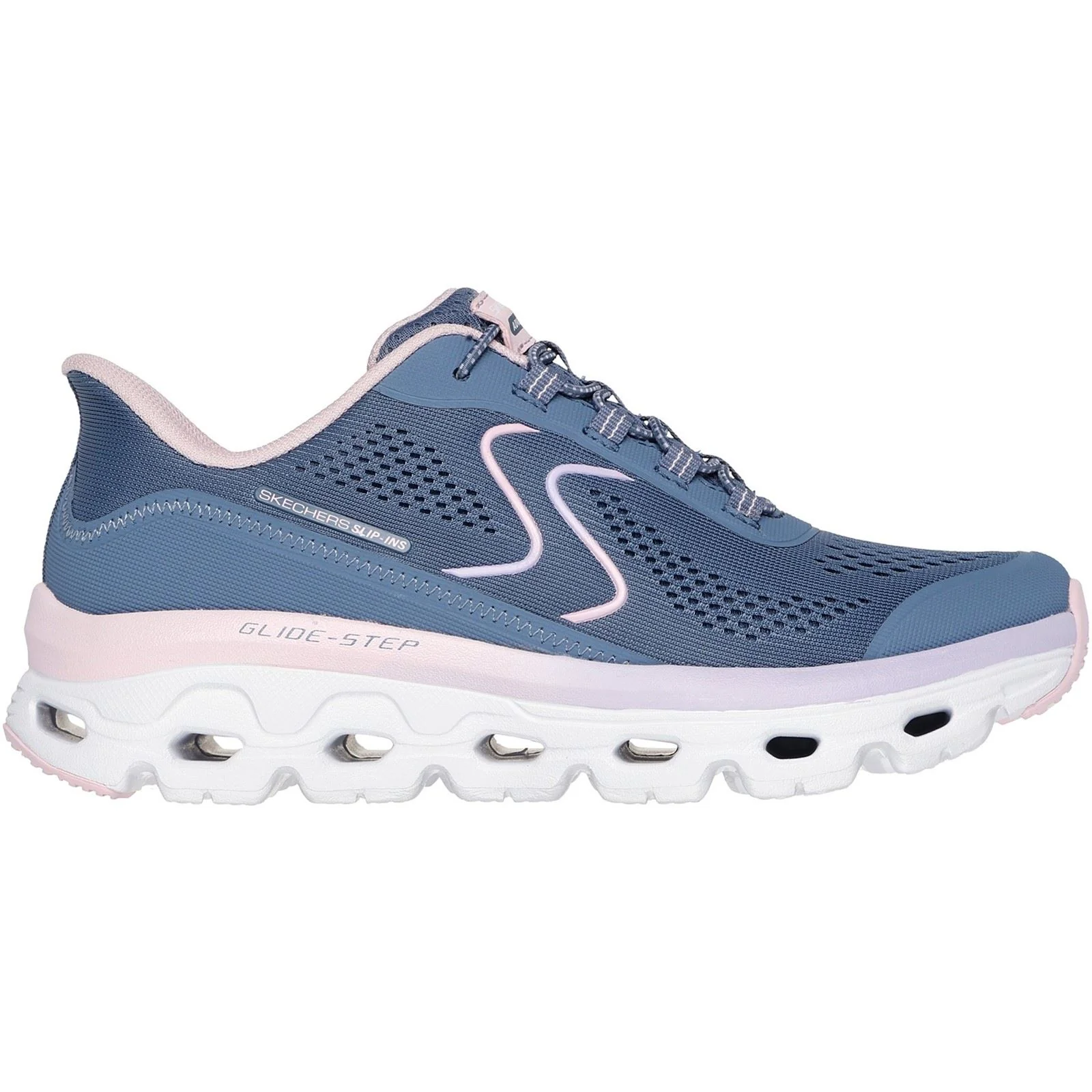 Women's Wide Fit Skechers 180272 Slip-ins Glide Step Sole Trainers - Image 2