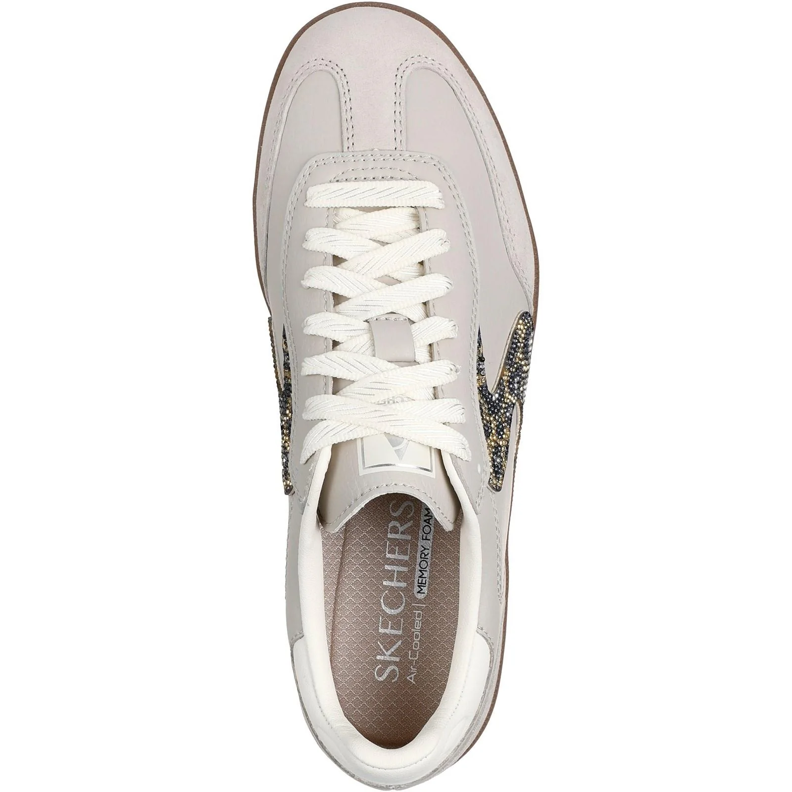 Women's Wide Fit Skechers 185239 Hotshot Shimmering Spots Trainers - Image 10