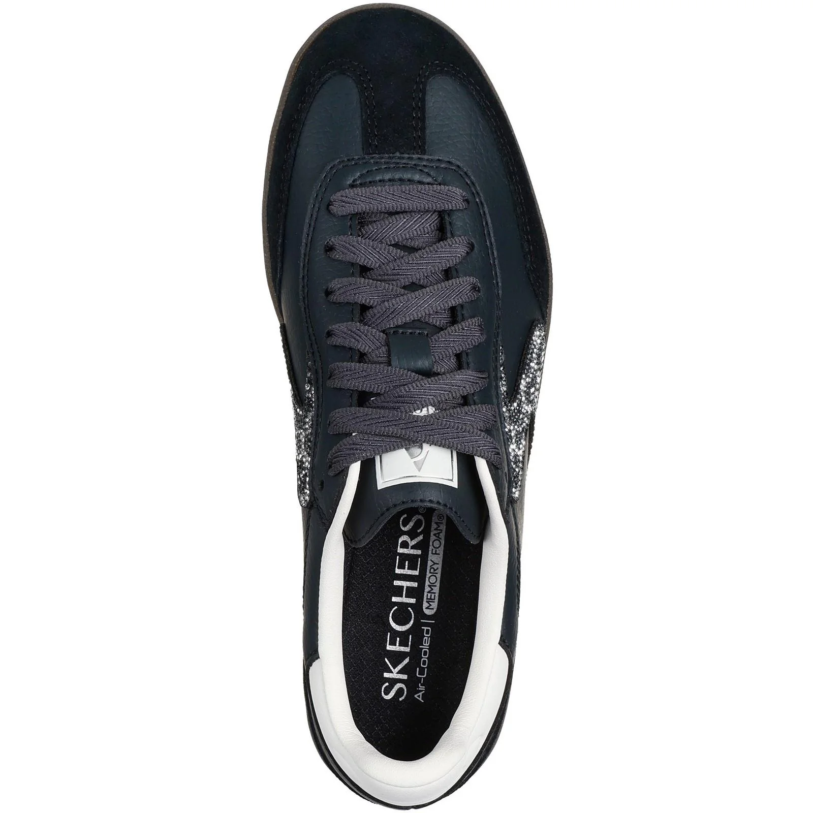 Women's Wide Fit Skechers 185239 Hotshot Shimmering Spots Trainers - Image 5