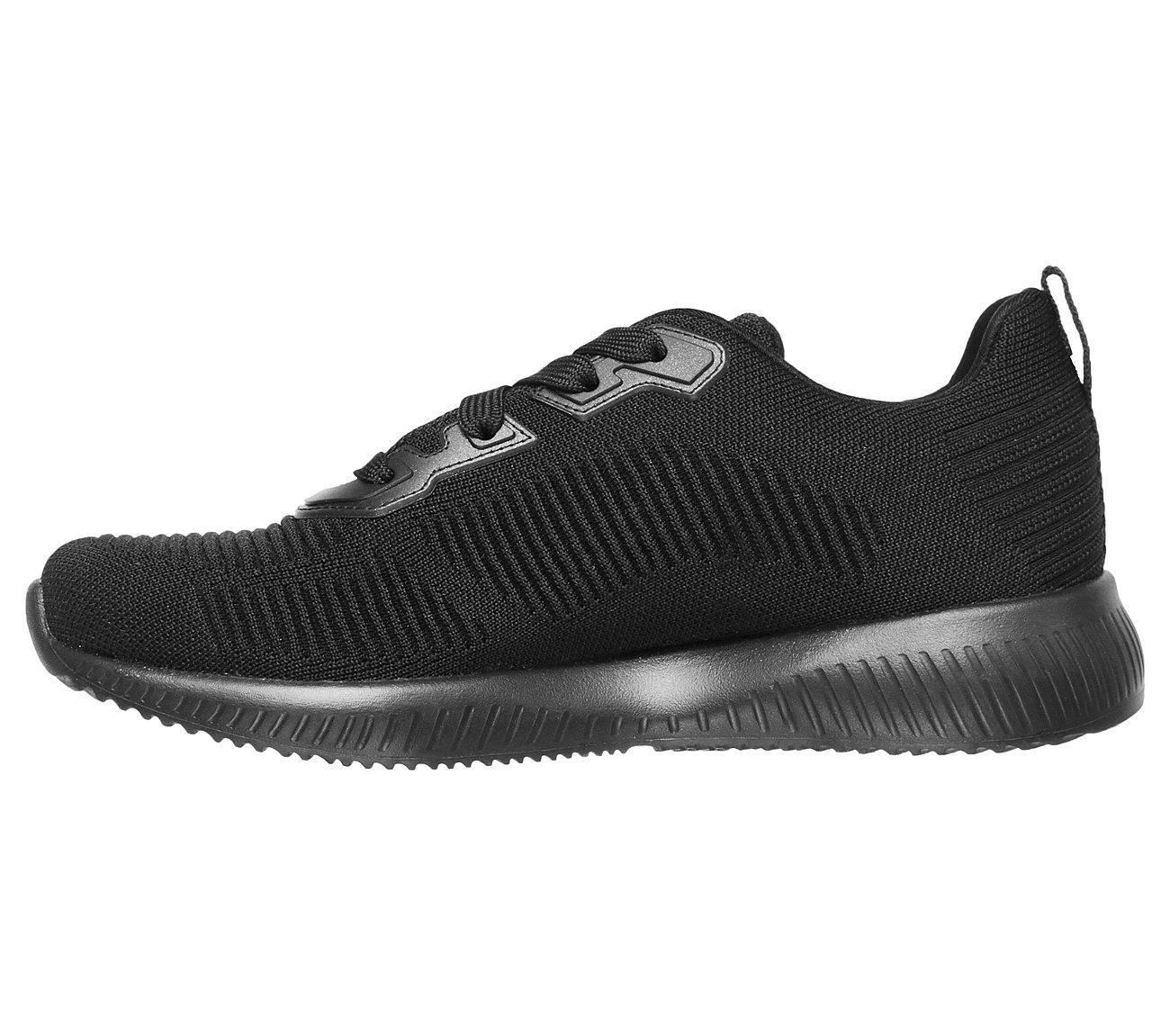 Womens Wide Fit Skechers 32504 Bobs Tough Talk Trainers - Black - Image 4