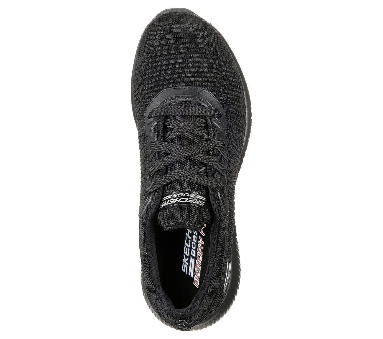 Womens Wide Fit Skechers 32504 Bobs Tough Talk Trainers - Black - Image 5