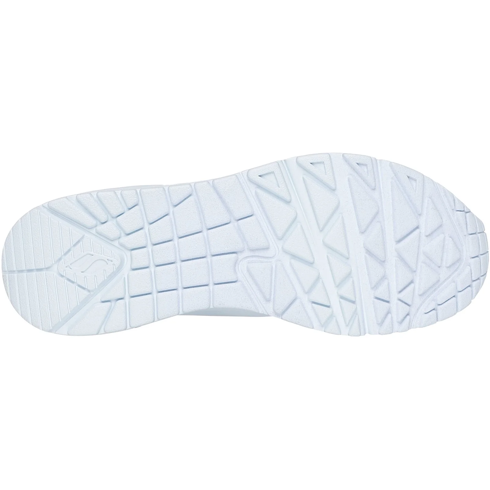 Women's Wide Fit Skechers 73690 Uno - Stand On Air Walking Street Wear Trainers - Light Denim - Image 6