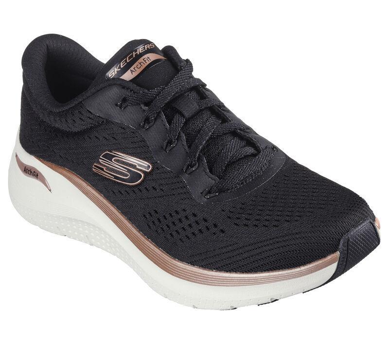 Women's Wide Fit Skechers Arch Fit 150067 2.0 Glow The Distance Trainers - Image 3